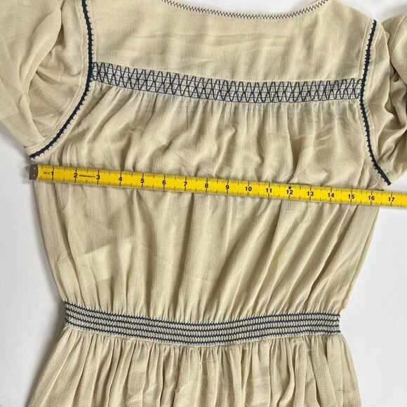NWOT SEE BY CHLOÉ Embroidered Georgette Maxi Dress Long Sleeves Ruffles Sz 36 - Picture 15 of 15